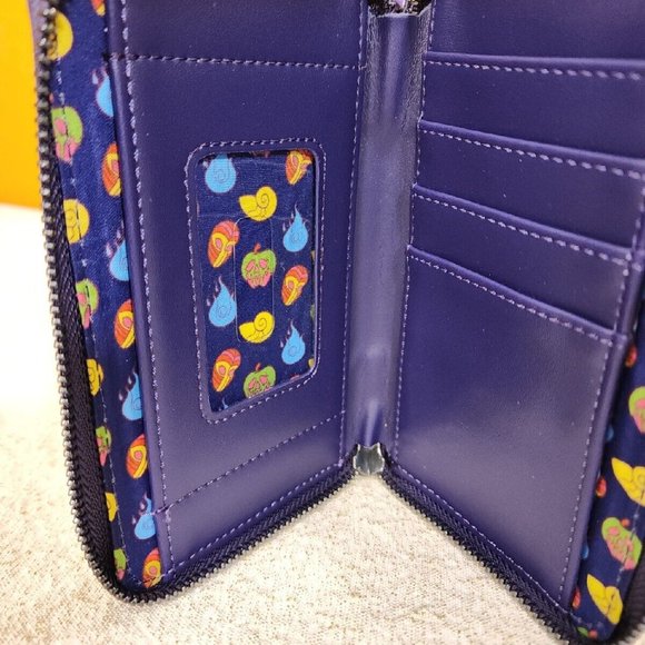 Loungefly Disney Villains In The Dark Zip Around Wallet Ursula Evil Queen NEW - Picture 13 of 14